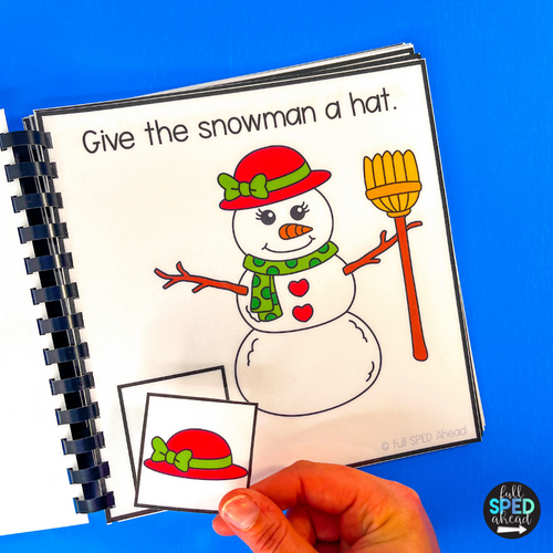 Build A Snowman Winter Christmas Follow Directions Adapted Books Special Education