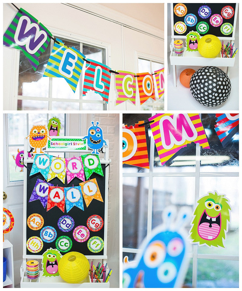 Welcome Banner | Monster Mania | Schoolgirl Style