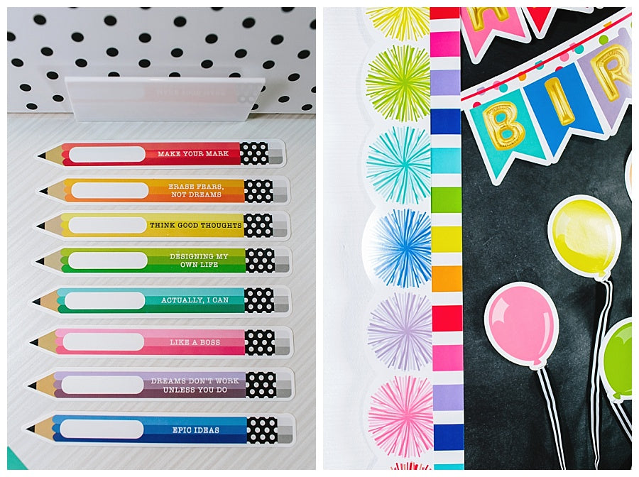 Rainbow Add-On Pack | Rainbow Classroom Decor | Just Teach | UPRINT | Schoolgirl Style