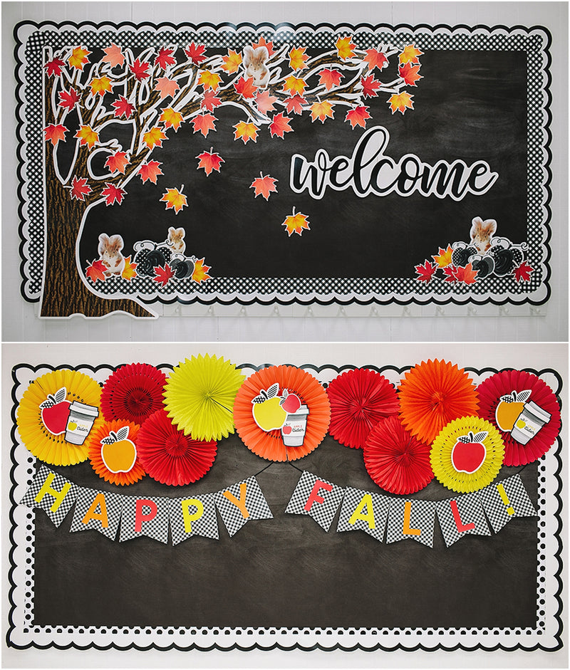 Schoolgirl Style -  Let's Celebrate ALL THINGS FALL! ZOOM CLASSROOM Background