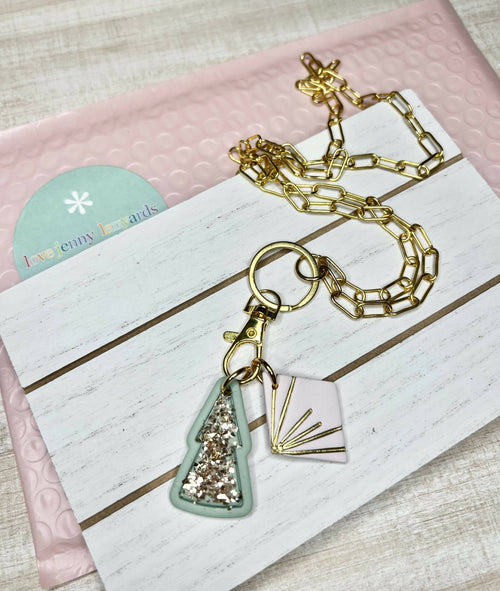 Winter Blush | Paperclip Necklace Lanyard | Love Jenny Lanyards | Hey, TEACH!