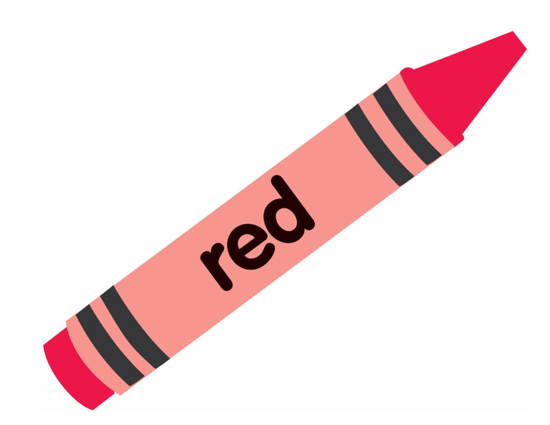 red crayons Coloring Page  Red crayon, Color red activities
