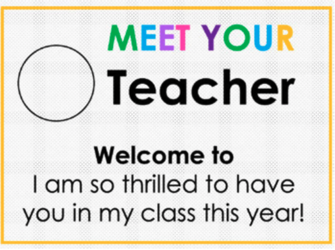 Meet the Teacher| Editable Back to School Slides
