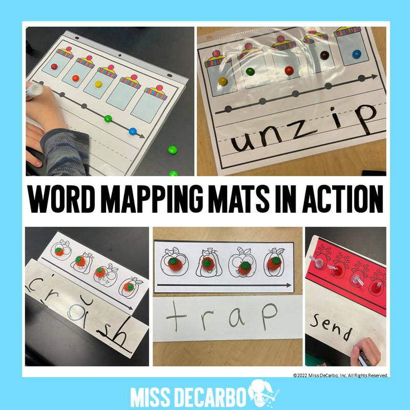 Orthographic Mapping Mats Sound Spelling Mats | Miss DeCarbo
