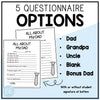 Mothers and Fathers Day Questionnaire Printables | The Bundle