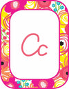 Pina Colada Pineapple - Cursive Alphabet Cards {UPRINT}