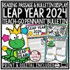 Leap Year 2024 Reading Passage Writing Bulletin Board | Printable Teacher Resources | The Little Ladybug Shop