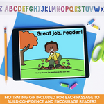 Digital Fall Reading Passages with Comprehension - Google Slides