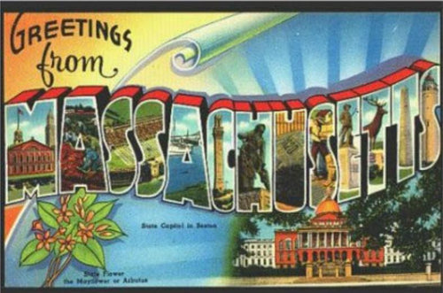 50 States Nostalgic Post Cards by UPRINT