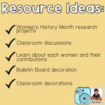 Women's History Month- Snapshot Bulletin Board