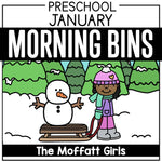 Preschool January Morning Bins | Printable Classroom Resource | The Moffatt Girls