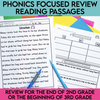 Phonics Focused Review Reading Passages Review for the End of 2nd Grade or the Beginning of 3rd Grade by Literacy with Aylin Claahsen