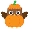 Owl and Pumpkin Cut Out Color My Classroom by UPRINT