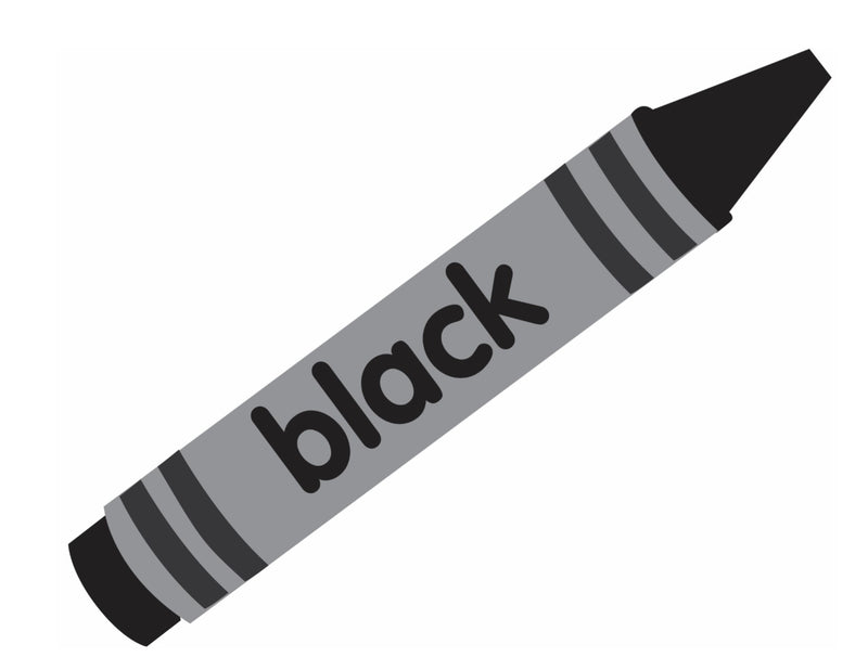 black crayon clipart