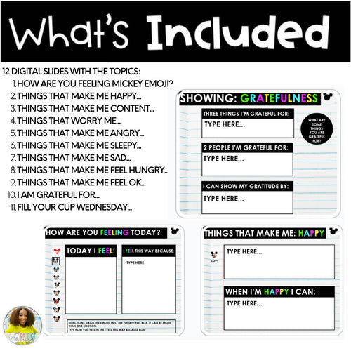 Student SEL Check In Notebook | Google Slide Templates| Printable Teacher Resources | Tales of Patty Pepper