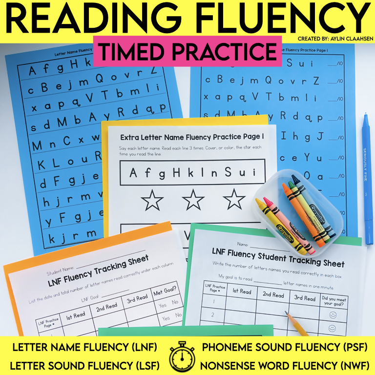 Reading Fluency Times Practice by Literacy with Aylin Claahsen