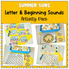 Summer Suns Letter and Beginning Sounds Activity Pack Little Journeys in PreK and K