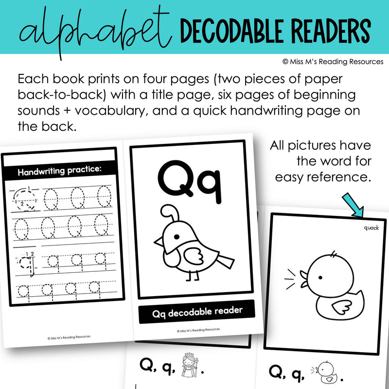 Alphabet Decodable Readers | Phonics Review Science of Reading