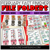 February Fast Finishers File Folders by One Sharp Bunch