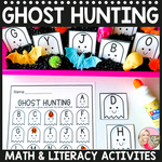 Ghost Hunting Math and Literacy Activities by Glitter and Glue and Pre-K Too