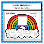 Prek & Kinder Raindrops & Rainbows Number Activities