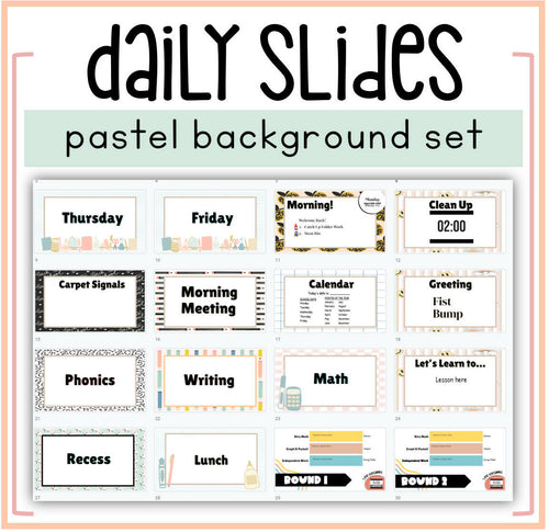 Pastel Back to School Classroom Google Slides | Printable Classroom Resource | Mrs. Munch's Munchkins