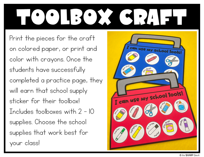 How to Use School Supplies First Week of Back to School Fine Motor Activities