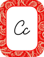Cursive Alphabet Cards | Under the Boardwalk | UPRINT | Schoolgirl Style