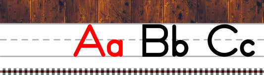 Cursive Alphabet Line Happy Camper by UPRINT