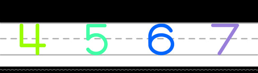 Number line | Just Teach | UPRINT | Schoolgirl Style