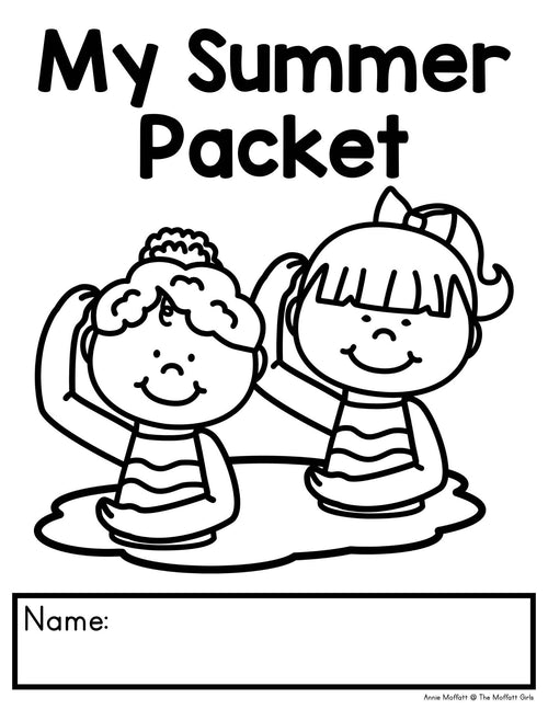 2nd Grade Summer Review NO PREP Packets | Printable Classroom Resource | The Moffatt Girls