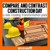 Compare and Contrast Construction Day Reading Classroom Transformation | Miss DeCarbo