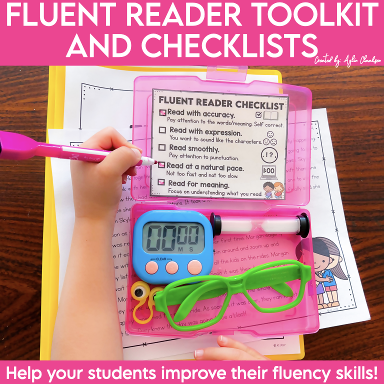 Fluent Reader Toolkit and Checklists Help Your Students Improve Their Fluency Skils by Literacy with Aylin Claahsen