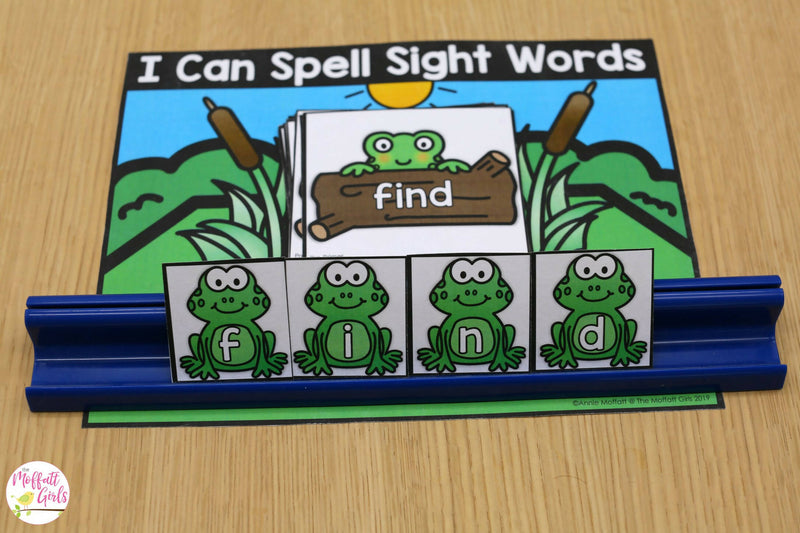 Frog Sight Word Centers