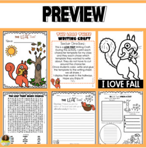 The Leaf Thief Book Companion & Writing Craft | Printable Classroom Resource | Tales of Patty Pepper