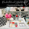 Classroom Organizer Bundle | Black, White & Stylish Brights | Schoolgirl Style