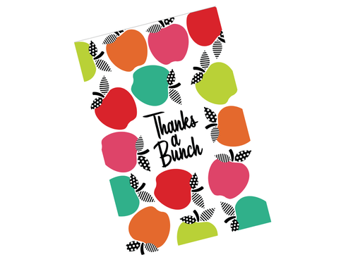 Black, White and Stylish Brights Thank You Note Cards by UPRINT