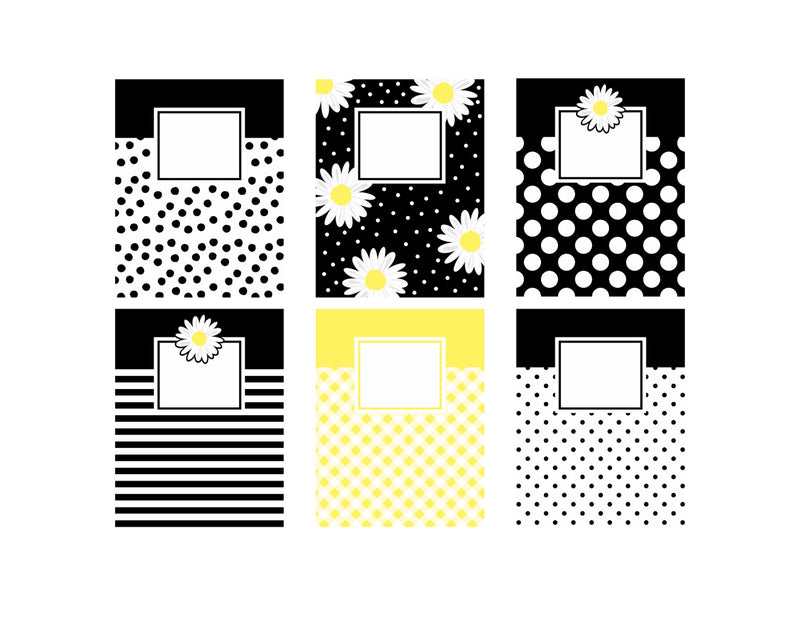 Editable Binder Covers Oops A Daisy by UPRINT