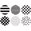 Black, White and Stylish Brights Designer Dot Cut-Outs by UPRINT