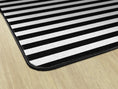 Load image into Gallery viewer, Black and White Stripe | Classroom Rug | Schoolgirl Style
