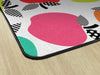 Colorful Apples on White | Classroom Rug | Schoolgirl Style