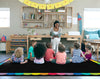Rainbow Scallop Border | Classroom Rug | Schoolgirl Style