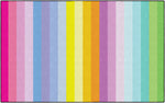 Vertical Rainbow Stripes Classroom Rug by Flagship