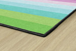 Vertical Rainbow Stripes | Classroom Rug | Schoolgirl Style