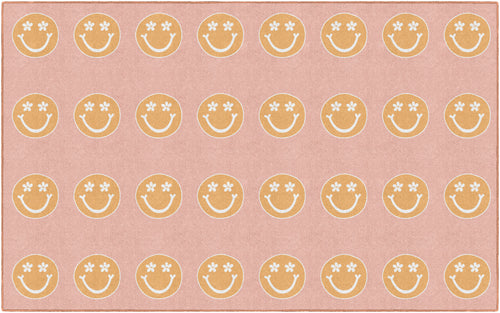 Smiley Faces Sit Spot Rug Seating Classroom Rug by Flagships