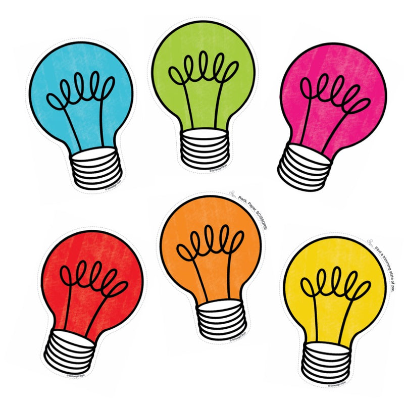Classroom Cut-Outs Light Bulbs By CDE