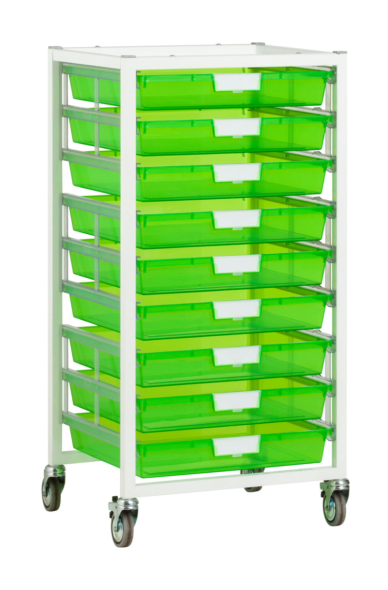 Schoolgirl Style - Wide Line, Single Column, 9 Module Cart - Neon Green