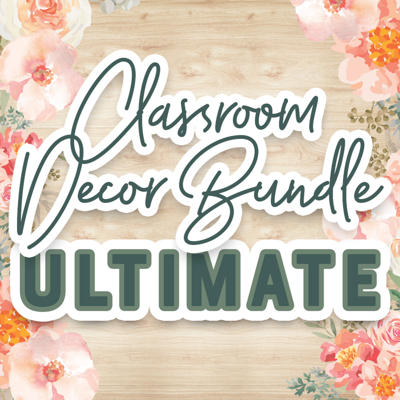 Coral Floral Dream | Ultimate Classroom Theme Decor Bundle | Boho Classroom Decor | Schoolgirl Style