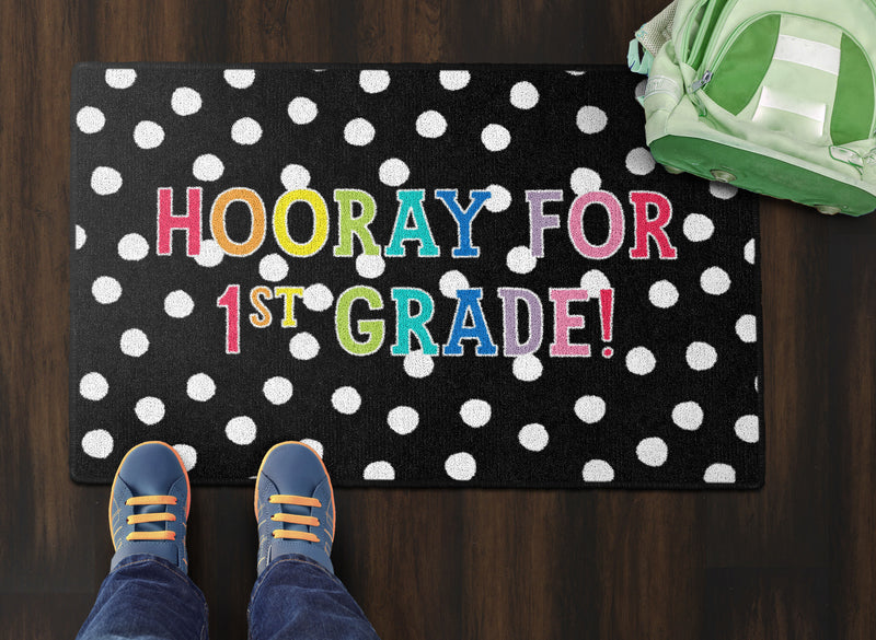 Schoolgirl Style - Hooray For 1st Grade Classroom Doormat