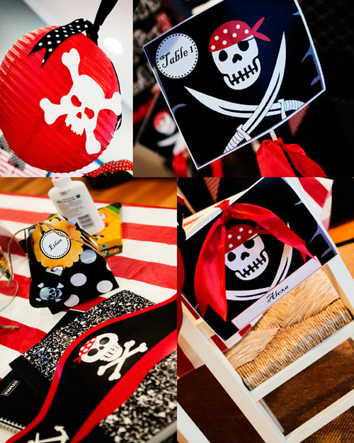 Flag Table Signs | Pirate | UPRINT | Schoolgirl Style